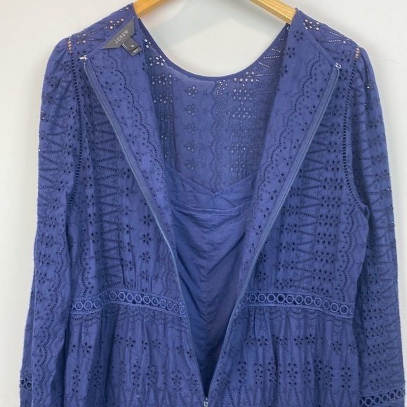 J. Crew • Eyelet Lace Flutter Hem Dress - Picture 9 of 15